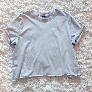 Wild fable grey cropped shirt